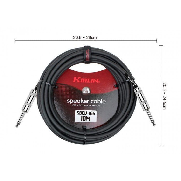 Cable Parlantes 6,3 Mono a 6,3 Mono 10m Kirlin