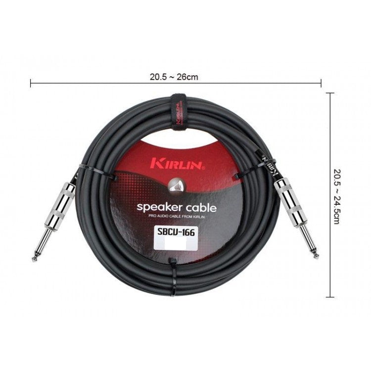 Cable Parlantes 6,3 Mono a 6,3 Mono 15 m Kirlin