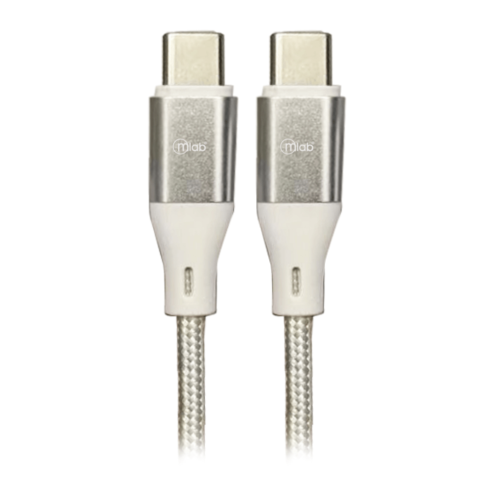 Cable tipo C a Tipo C Silver Microlab - Espacio música