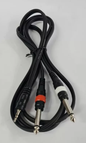 Cable de audio plug Jack 6.3 a 3.5mm