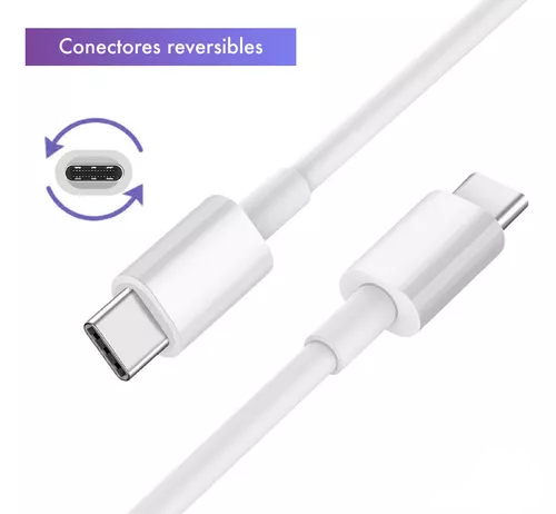 Cable Tipo C a Tipo C Blanco