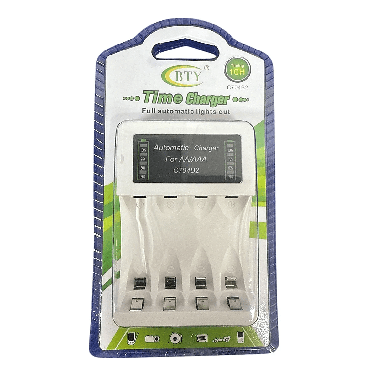 Cargador de 4 Pilas Recargables AA/AAA BTY - Espacio música