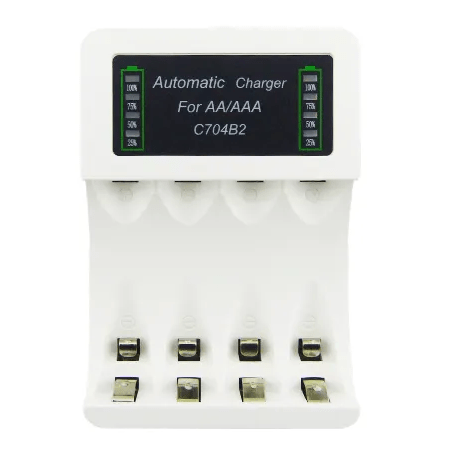 Cargador de 4 Pilas Recargables AA/AAA BTY - Espacio música