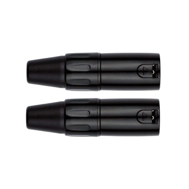 Conector XLR macho negro pack 2 unidades Kirlin - Espacio música