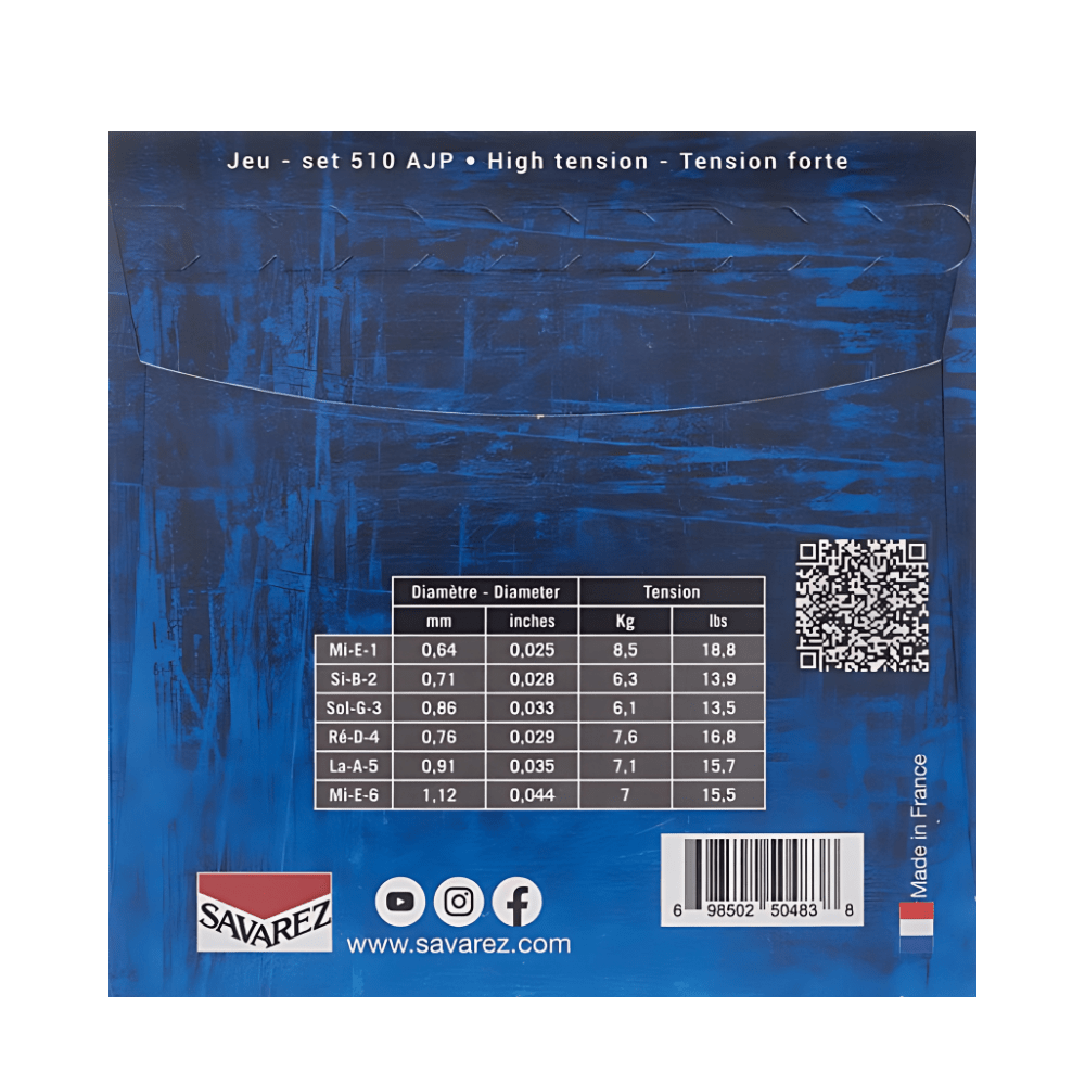 Cuerdas Guitarra Clásica Tensión Alta Alliance Cantiga Savarez - Espacio música