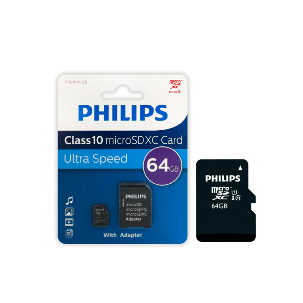 Tarjeta micro SD 64 GB class 10 Philips