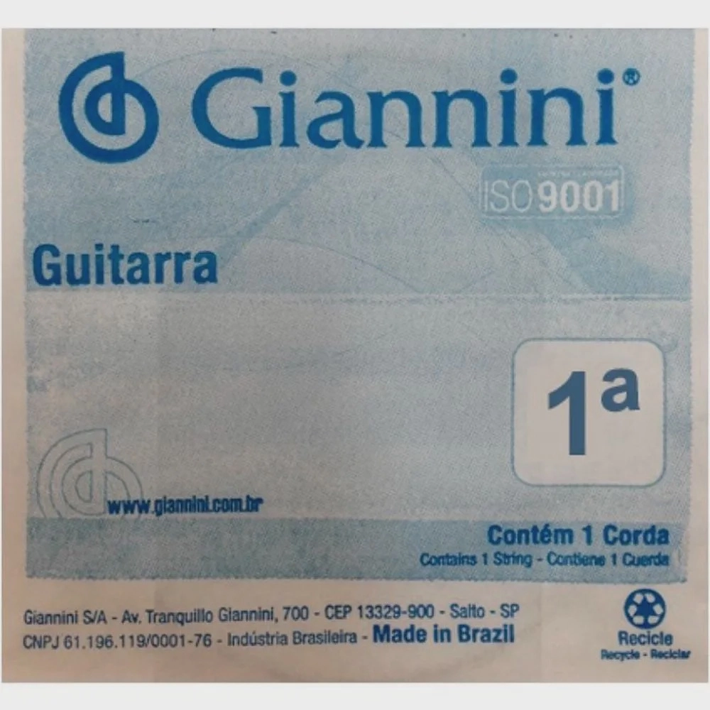 Cuerda para guitarra eléctrica individual 0.9 Giannini