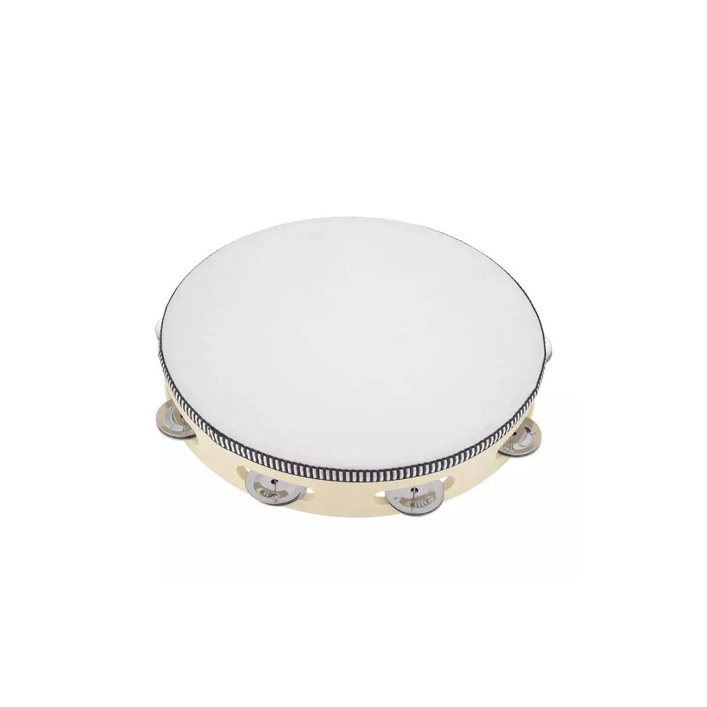 Pandero Madera Con Parche 10” Sonajas Metal