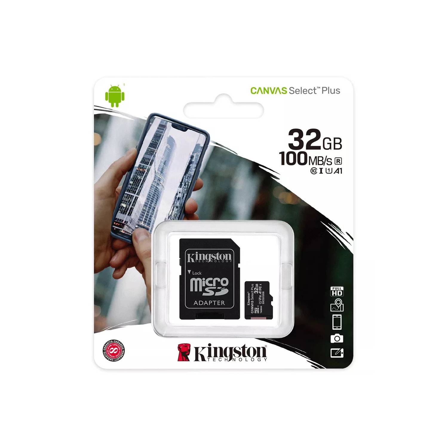 Tarjeta De Memoria 32Gb Canvas Select Plus Kingston