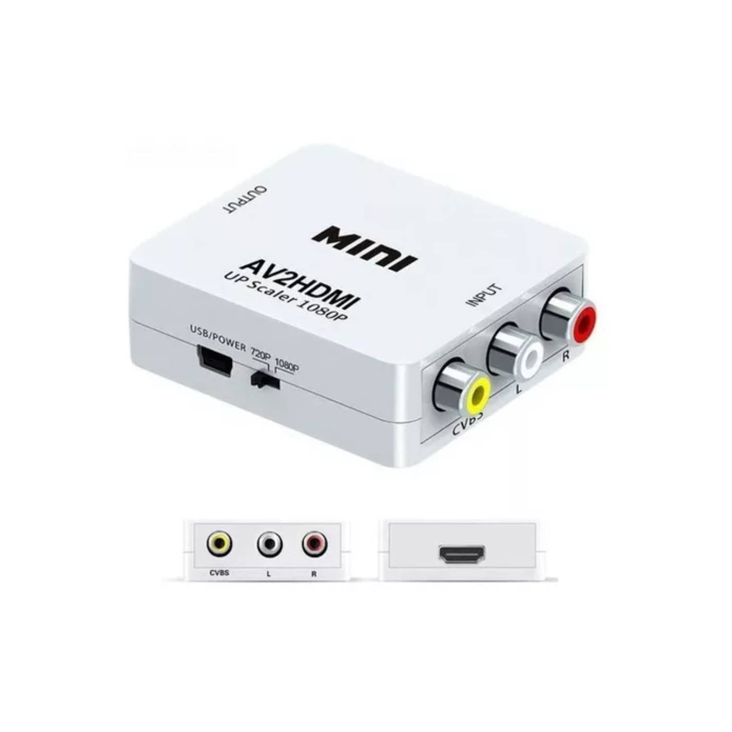 Convertidor RCA a HDMI full HD 1080p