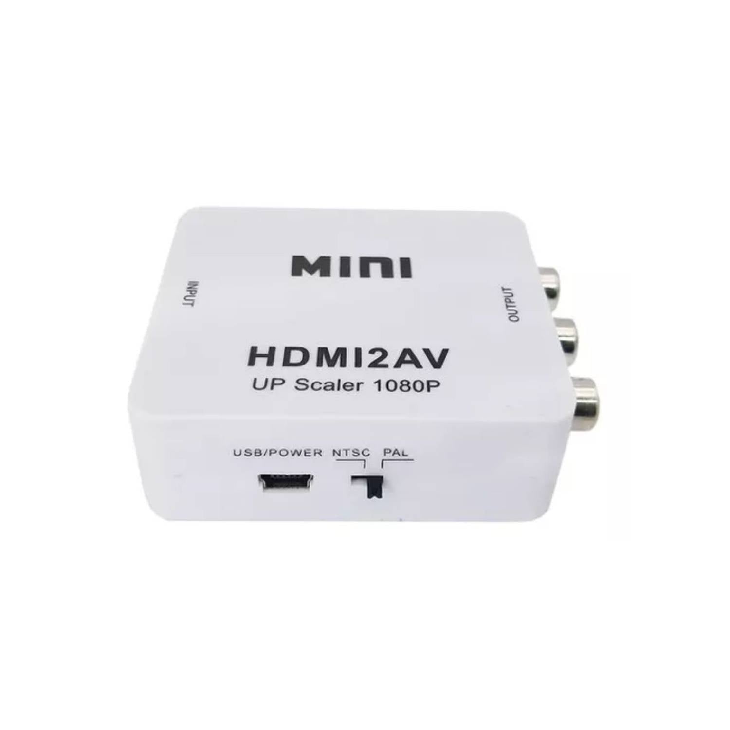 Convertidor Hdmi a RCA adaptador 720p y 1080p full Hd