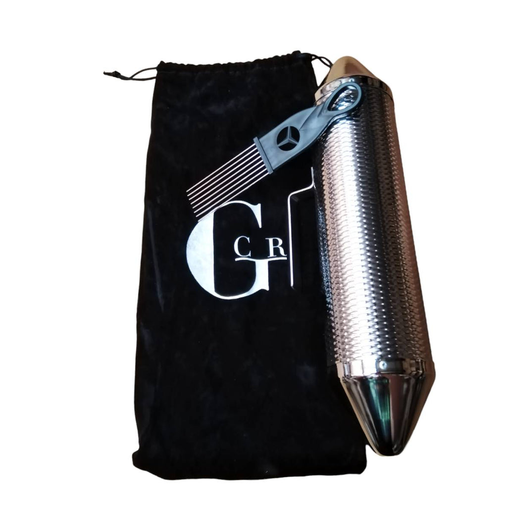 Güiro torpedo metálico con peineta GCR - Espacio música