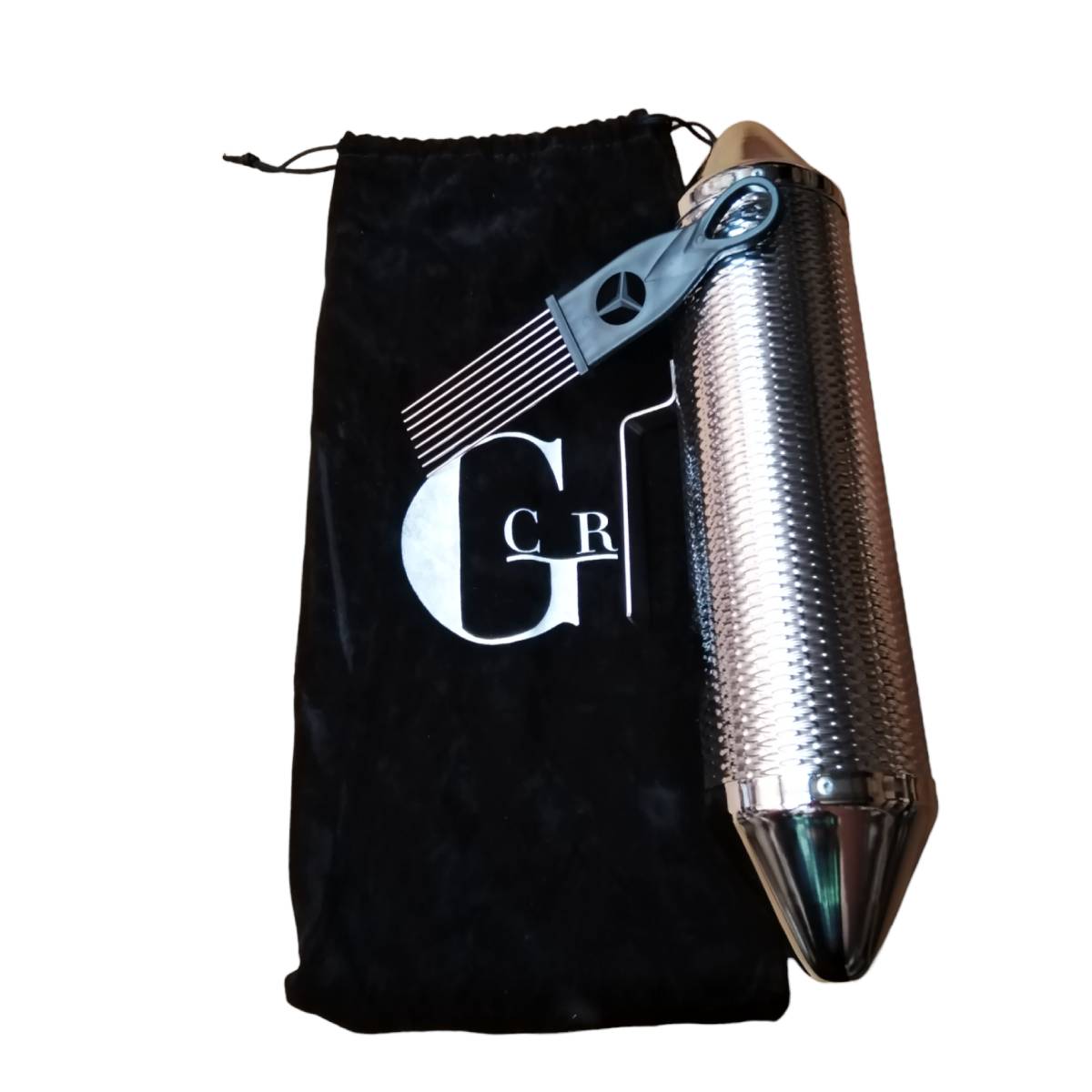 Güiro torpedo metálico con peineta GCR - Espacio música