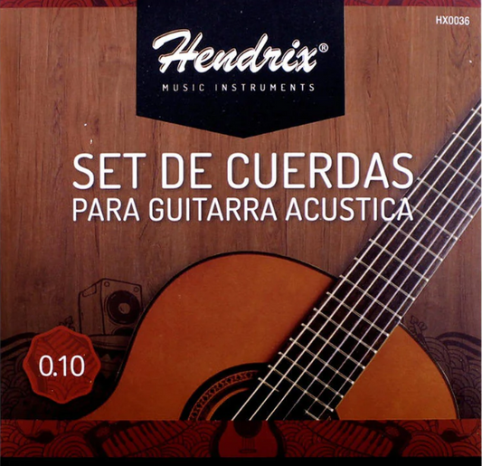 Cuerdas de guitarra acústica metálicas Hendrix