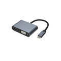 HUB TIPO C A HDMI - VGA - USB 3.0 - USB C TL364 TECNOLAB - Espacio música