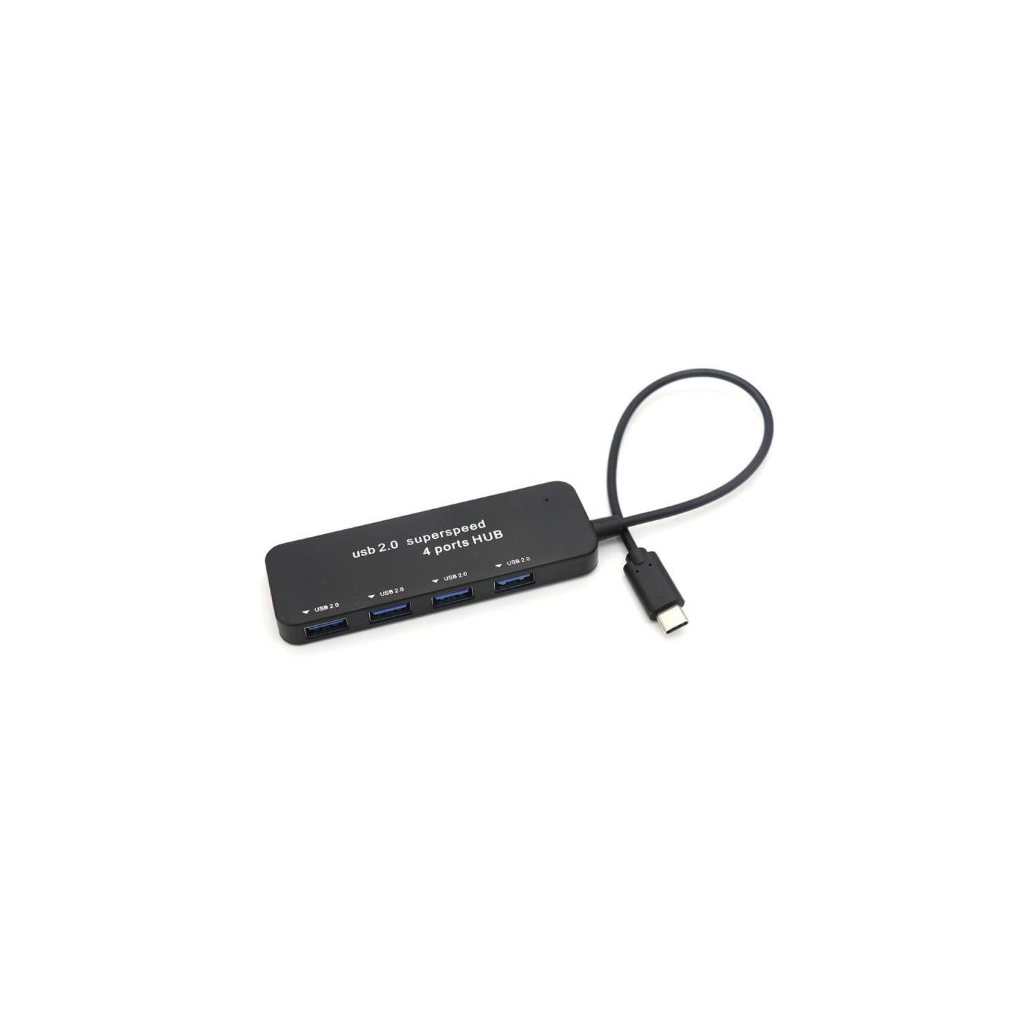 Hub USB Tipo C 4 Entradas USB 2.0 Birlink - Espacio música