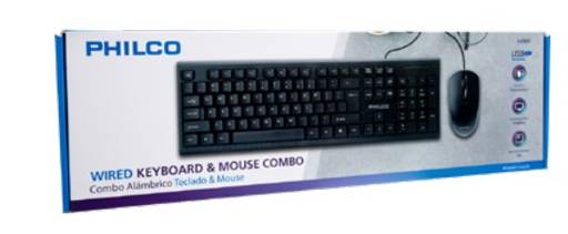 Kit de Oficina Teclado y Mouse Philco