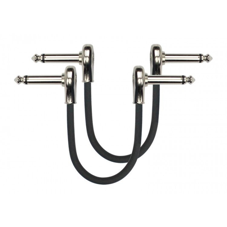 Cable patch 6,3 mono a 6,3 mono metálico en L 15 cm Kirlin