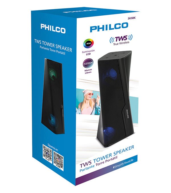 Parlante TWS Tower RGB Philco - Espacio música