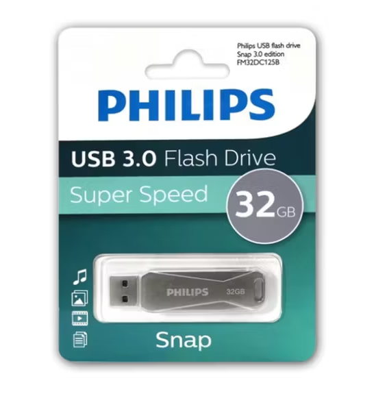 Pendrive USB 3.0 32GB OTG Tipo C 2.0 Philips