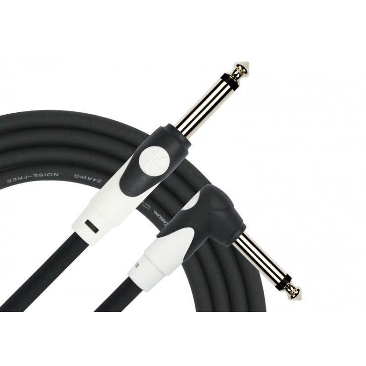 Cable instrumento 6,3 mono en L 6 m negro Kirlin