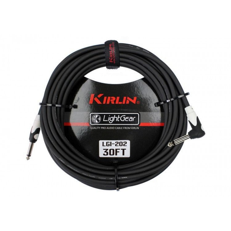Cable instrumento 6,3 mono en L 6 m negro Kirlin