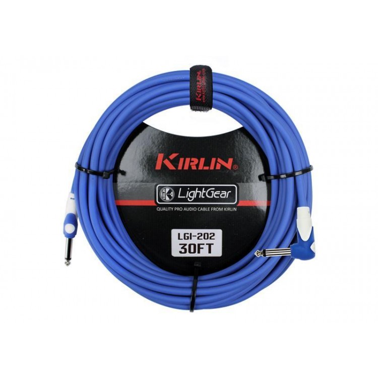 Cable instrumento 6,3 mono en L 3 m azul Kirlin