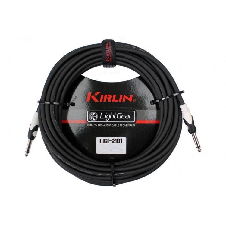 Cable instrumento 6,3 mono 6 m negro Kirlin