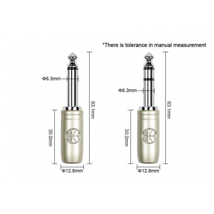 Cable Audio Plug 6,3 TRS a 2 Plug 6,3 Mono, 2m Kirlin