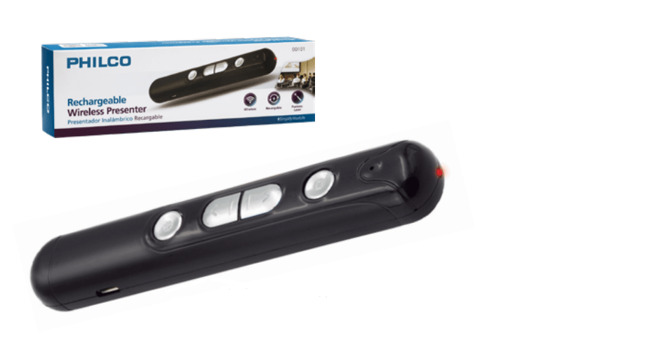 Presentador inalámbrico recargable Philco - Espacio música