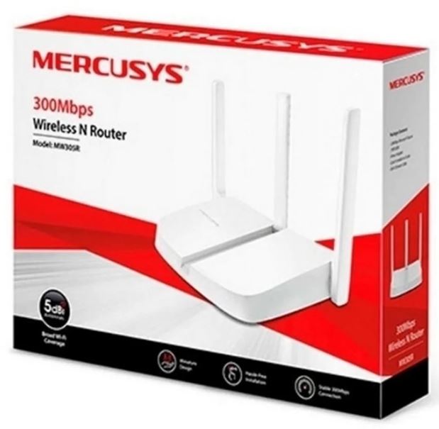 Router Mercusys MW306R, Wi-Fi, 2.4GHz, 300 Mbps, Ethernet