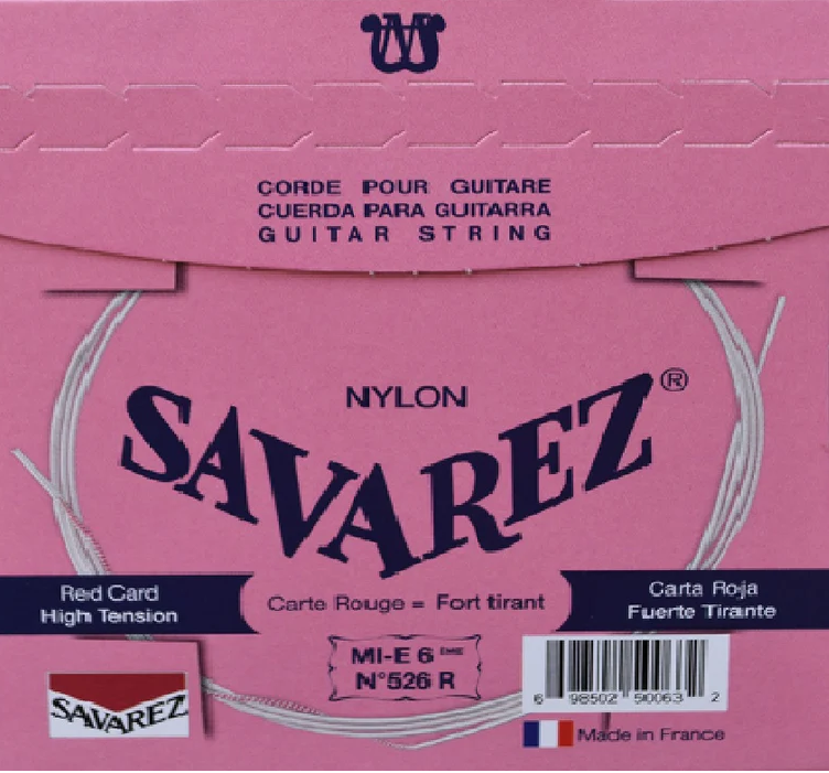 Cuerdas Guitarra Clásica Nylon Entorchado Alta Tensión Savarez
