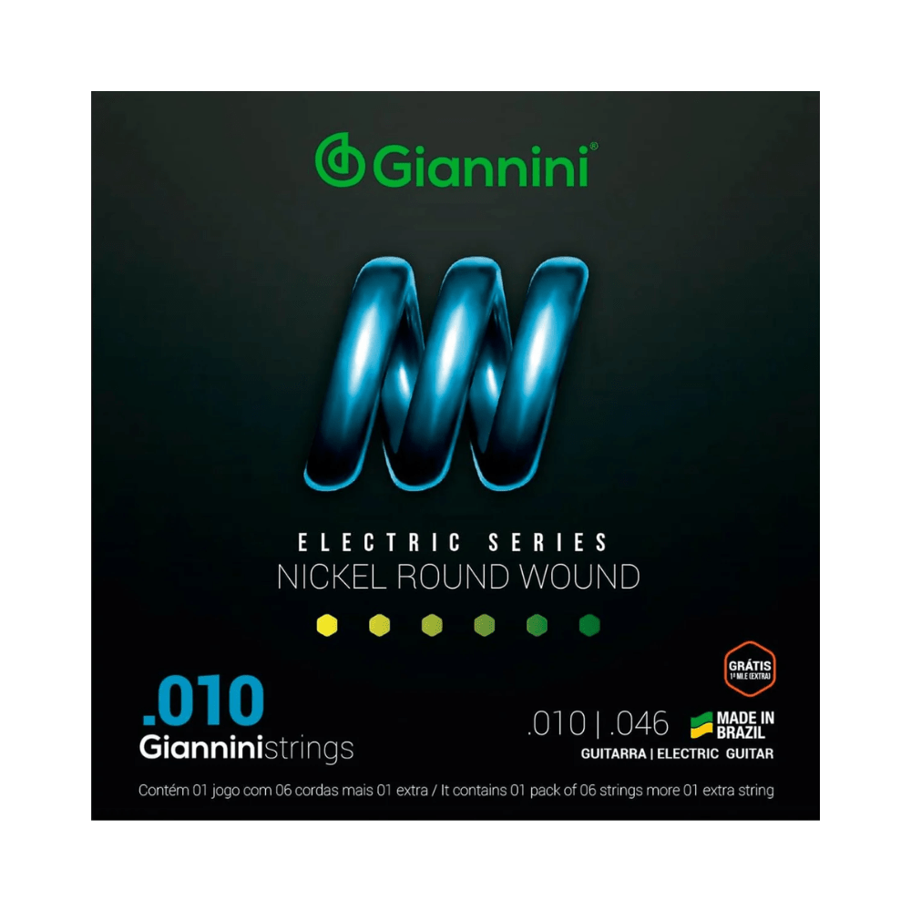 Set de Cuerdas Guitarra Eléctrica 10 - 46 Giannini - Espacio música