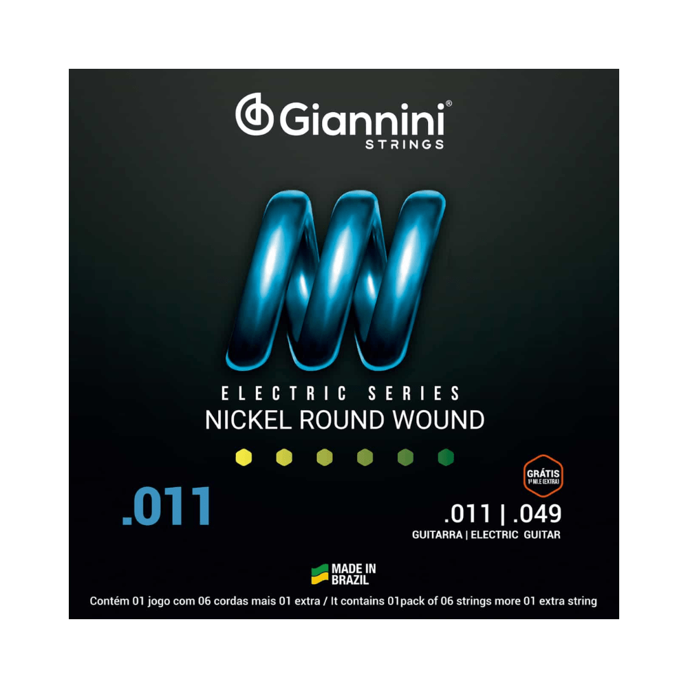 Set de Cuerdas Guitarra Eléctrica 11 - 49 Giannini - Espacio música
