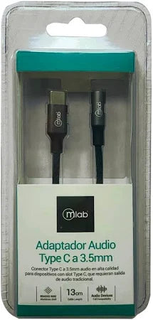 Adaptador tipo-c a Jack Audio 3.5mm