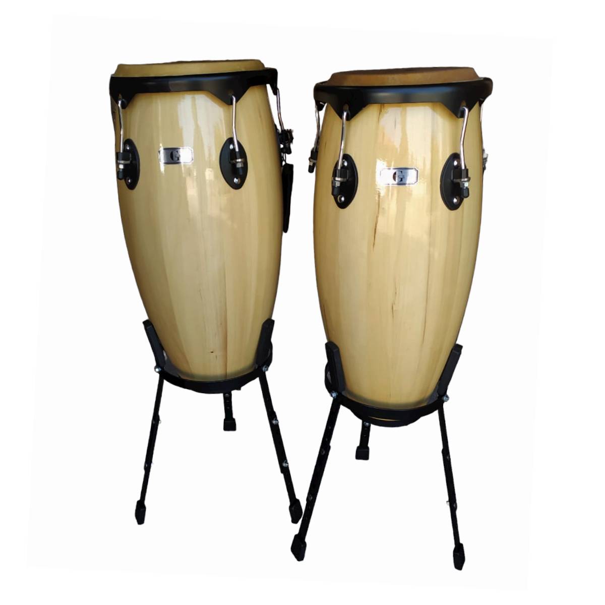 Conga 10"+11" con atril tipo maceta Rowell GCR