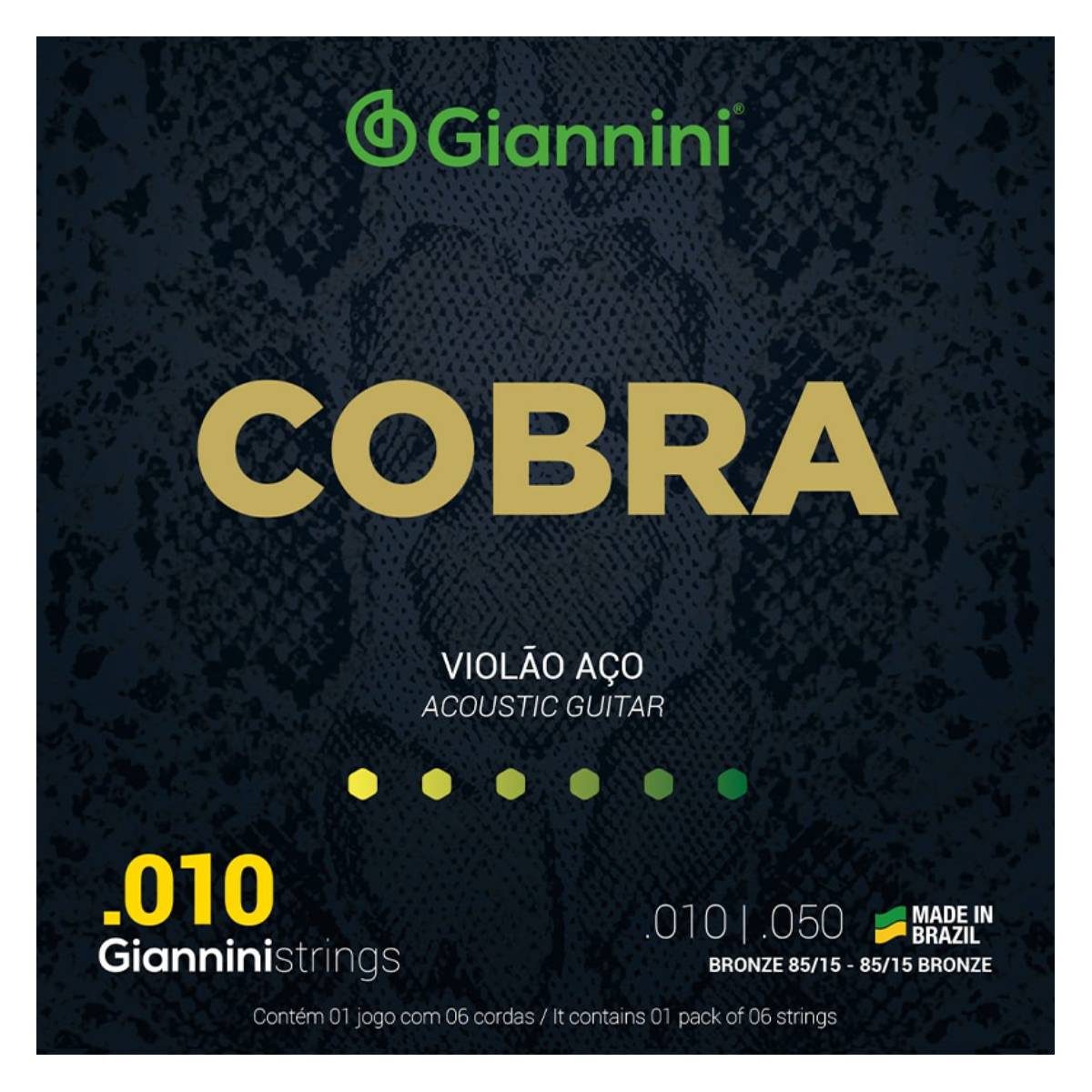 Cuerdas guitarra electroacústica Cobra Giannini