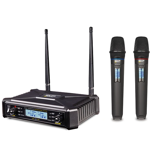 Micrófono Inalámbrico de mano doble UHF-600 PRO SKP