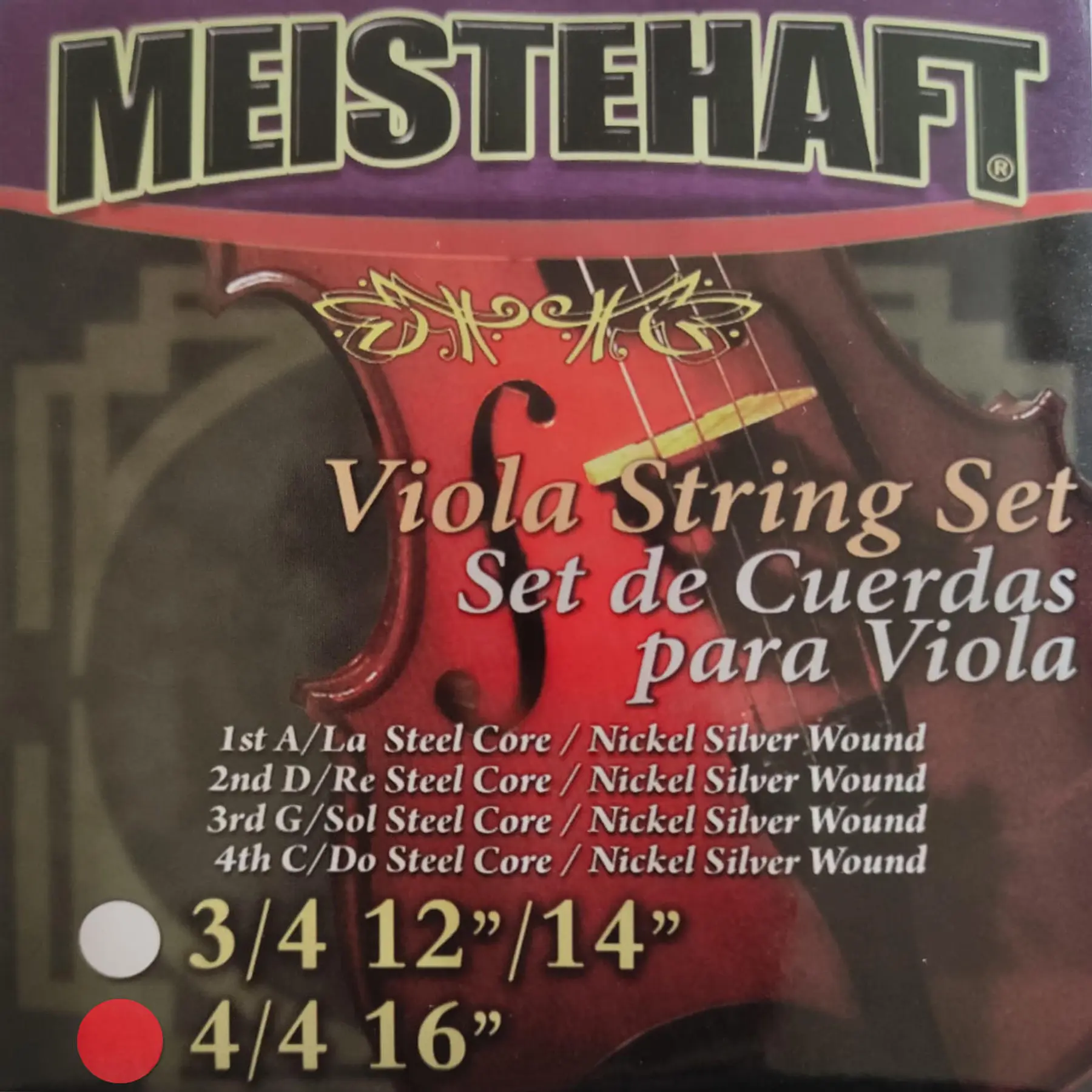 cuerdas para viola 4/4 Meistehaft