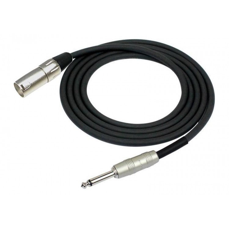 Cable de audio XLR macho a plug mono 3m Kirlin