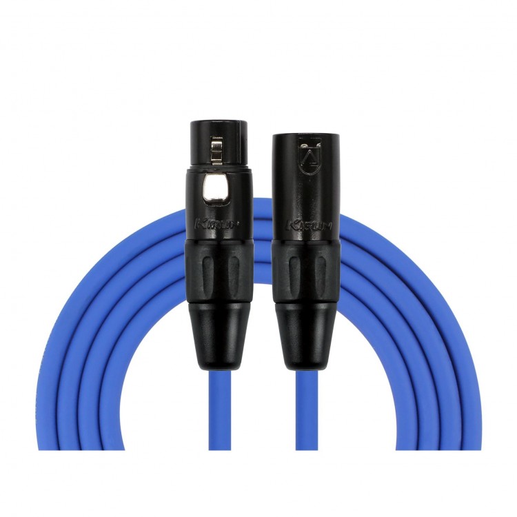 Cable Para Micrófono XLR Macho a Hembra 3m Azul Kirlin