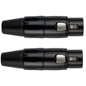 Conector XLR hembra negro pack 2 unidades Kirlin