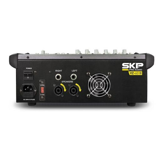 Consola potenciada SKP 6 canales XLR 1600W