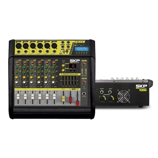 Consola potenciada SKP 6 canales XLR 1600W