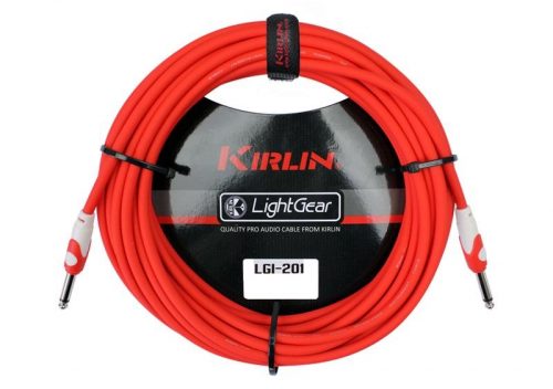 Cable instrumento 6,3 mono 6 m rojo Kirlin