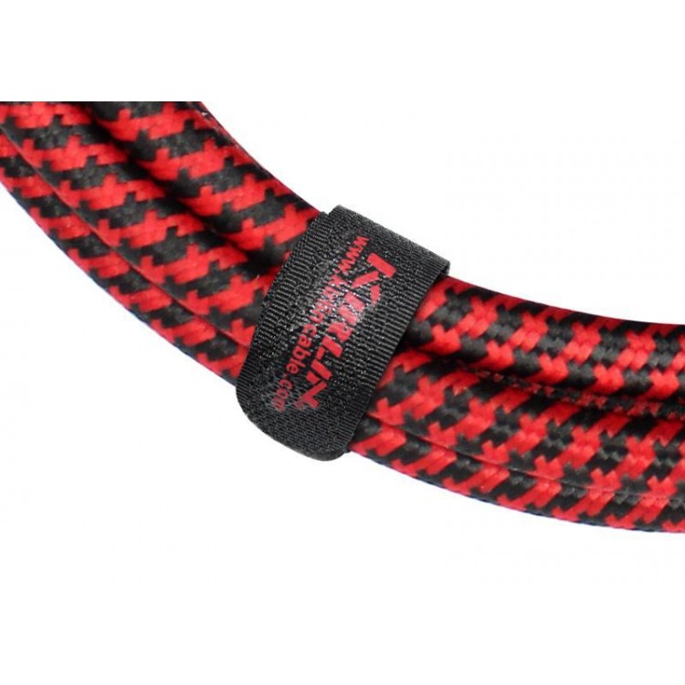 Cable instrumento 6,3 mono tela rojo 3 m Premium Kirlin