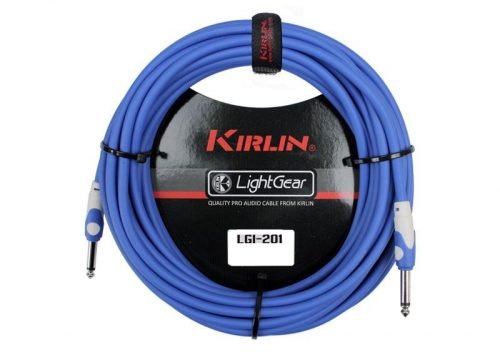 Cable instrumento 6,3 mono 6 m azul Kirlin - Espacio música