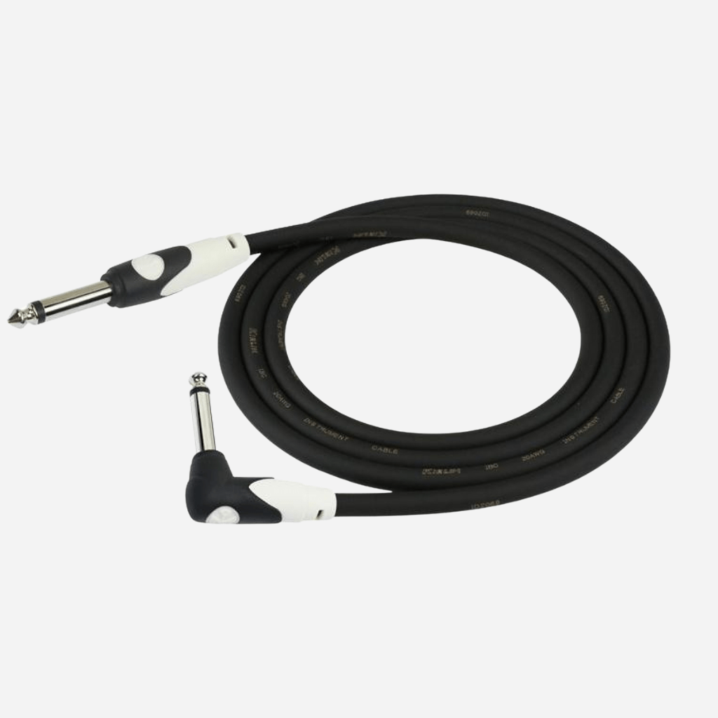 Cable instrumento 6,3 mono en L 3 m Negro Kirlin - Espacio música