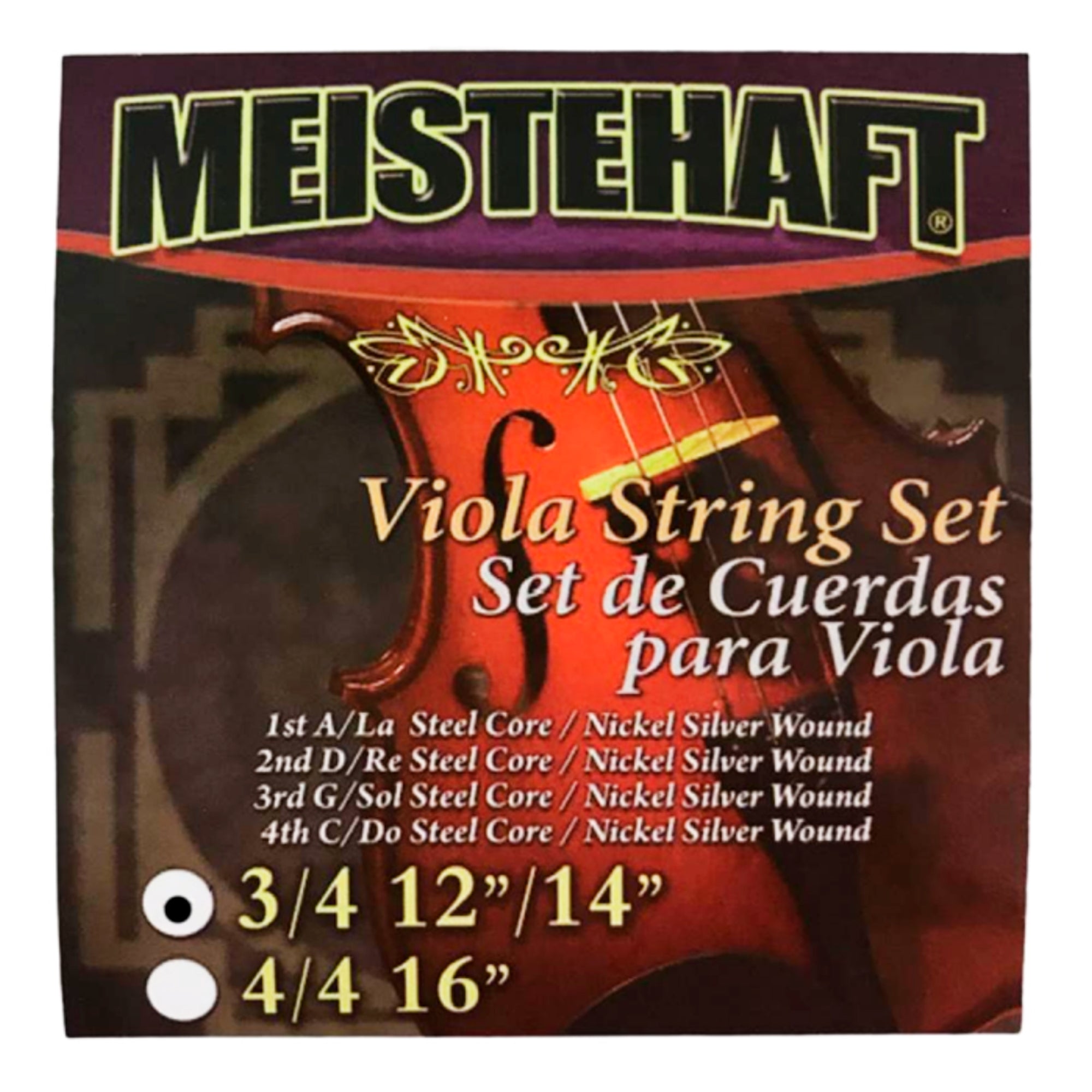Cuerdas Viola 3/4 Meistehaft
